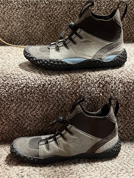 Orvis Shoes - Orvis Gray and Light Blue Women's Ankle Booties